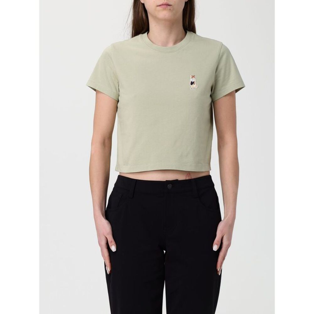 Maison Kitsune Women Maison Kitsune Logo Cotton T-Shirts